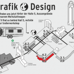 Messeplan mit Grafik und Design Position